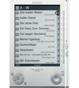 e-reader PRS505 oplader 